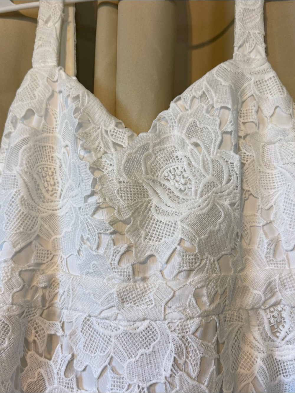 Lulu's White Lace A-Line Sundress - Picture 2 of 10